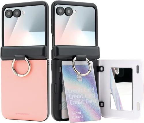 Vista 24 de GOOSPERY Parachoques magnético para puerta compatible con Galaxy Note 10, estuche tipo billetera con tarjetero, cierre automático por iman, funda