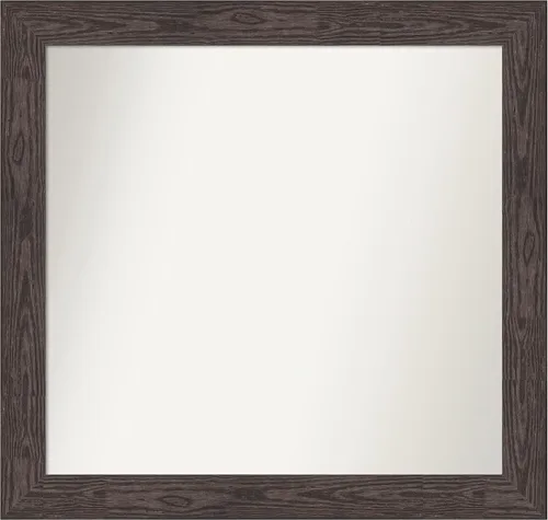 Vista 284 de Amanti Art Espejo personalizado, espejo de baño negro puente, espejo de pared o espejo de tocador de baño sobre el fregadero (26 x 26 pulgadas)