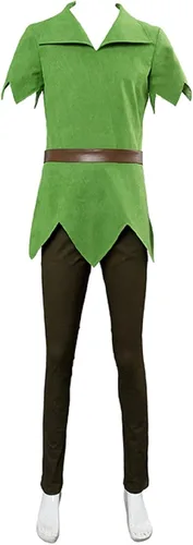 Vista 2 de Disfraz de Peter Pan para elfo, disfraz de Halloween para hombres y mujeres