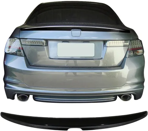 Vista 12 de IKON MOTORSPORTS Alerón de maletero compatible con Honda Accord Sedan 2008-2012 de 4 puertas, estilo de fábrica pintado #B552P Bali Blue Pearl ABS