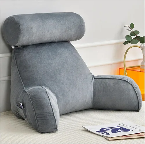 Vista 8 de ZTGL Almohadas de lectura, cómodo cojín de apoyo de espalda, almohada de apoyo lumbar, almohada cómoda para sentarse, ideal como respaldo