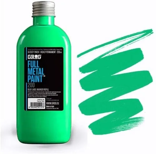 Vista 7 de Grog Ink Full Metal Paint refill 6.8 fl oz Negro