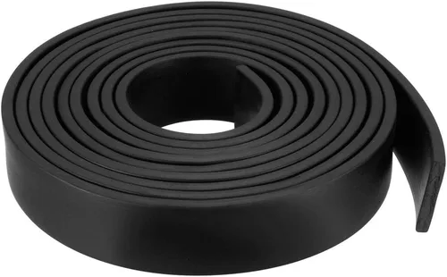 Vista 36 de uxcell Tira de sello de goma rectangular maciza, 0.197 in de ancho, 0.118 in de grosor, 3.3 ft de largo, color negro