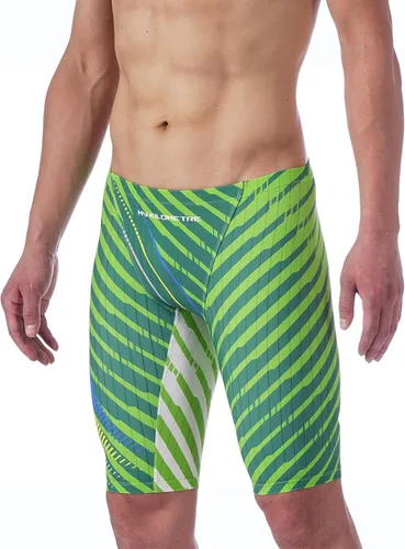 Vista 15 de MY KILOMETRE Traje de Baño para Hombre Jammer de Natación Sólido Jammers de Natación Endurance Largo de Carrera Entrenamiento Luz roja