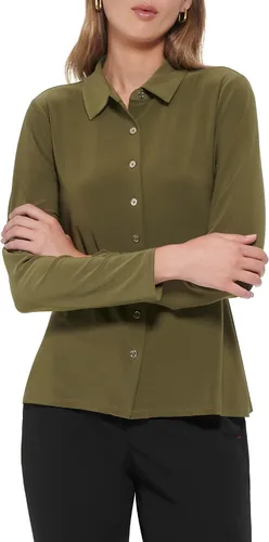 Vista 3 de Tommy Hilfiger Blusa de punto de manga larga con cuello y botones en la parte delantera