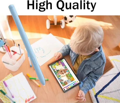 Vista 5 de Paquete de 2 bolígrafos Galaxy Tab S6 Lite S de repuesto para Samsung Galaxy Tab S6 Lite, lápiz capacitivo táctil, repuesto (azul angora)