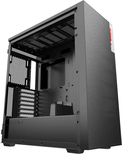 Vista 8 de G.SKILL MD1 Mid-Tower ATX Case con panel lateral de vidrio templado, panel de malla frontal - Negro (GC-AKGW1-MD1)