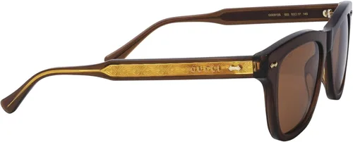 Vista 3 de Gucci GG 0910S 003 - Lentes de sol rectangulares de plástico marrón Marrón Marrón Marrón