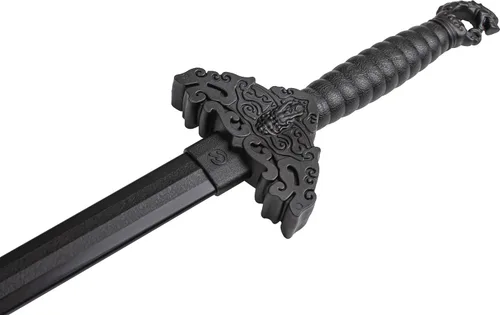 Vista 3 de Master USA Polymer Training Equipment, Black Polypropylene Blade, Martial Arts Training Gear, Rounded Tip- Practice, Cosplay