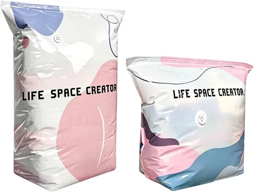 Vista 8 de Bolsas de compresión grandes sin bomba para almacenamiento al vacío, bolsas