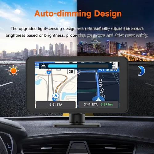Vista 6 de Spedal Receptor inalámbrico CarPlay y Android Auto CL518, cámara de tablero Ultra HD de 2.5K, audio Bluetooth, comando de voz, carga rápida