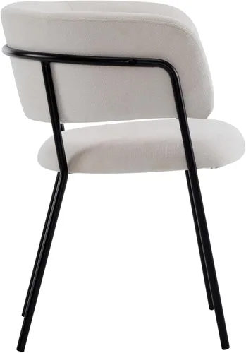 Vista 8 de Christopher Knight Home Juego de 2 sillas de comedor Nest, silla de cocina tapizada, silla de comedor con respaldo curvo, silla de comedor con marco
