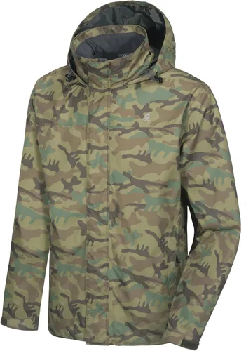 Vista 8 de Little Donkey Andy Men's Long Waterproof Rain Jacket with Hood Lightweight Rain Shell for Hiking