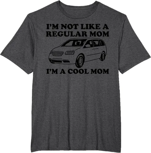 Vista 17 de Camiseta divertida de mamá con texto en inglés "I'm Not Like A Regular Mom I'm A Cool Mom", Blanco, S