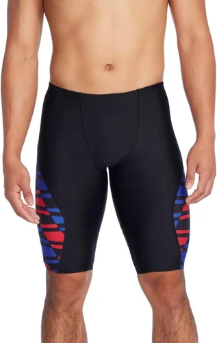 Vista 10 de Speedo Endurance+ - Traje de baño para hombre con colores del equipo empalmados chispa negro/azul
