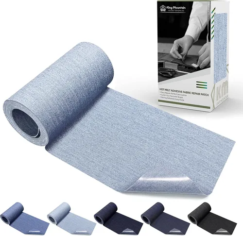 Vista 41 de KING MOUNTAIN Parche de lona para planchar, 3 x 60 pulgadas, parche de reparación de tela 100% algodón impermeable, utilizado para varios sofás