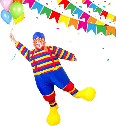 Vista 7 de ELECLAND Disfraz inflable de carnaval Halloween Carnaval decoración inflable para fiestas de carnaval adultos