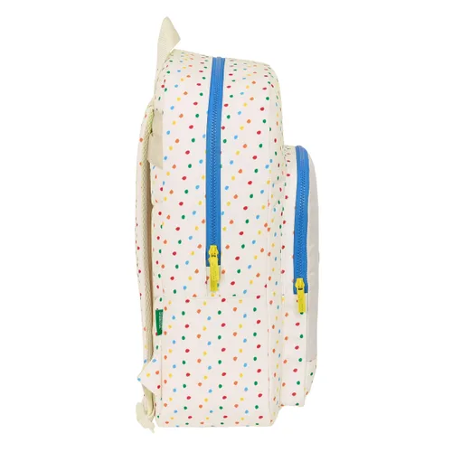 Vista 3 de Mochila Escolar Benetton Topitos (30 x 46 x 14 cm)