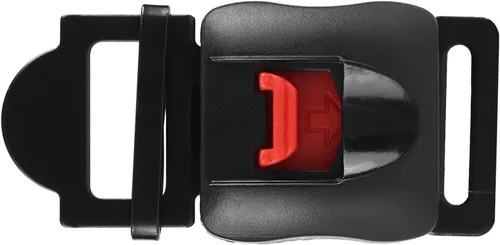 Vista 7 de 5 unids motocicleta cascos velocidad clip barbilla correa liberación rápida desconexión hebilla plástico metal motocicleta casco hebilla negro rojo