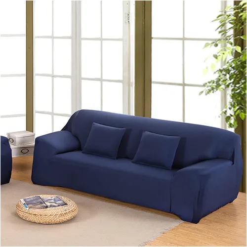 Vista 22 de Daesar Fundas elásticas para sofá, fundas impermeables de color liso, color beige y blanco (poliéster de 1 plaza)