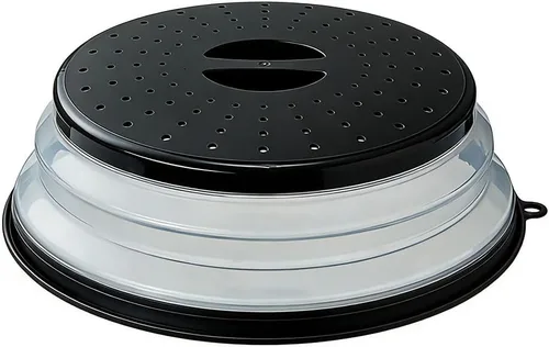 Vista 12 de Cubierta plegable para salpicaduras de microondas, 10.5 pulgadas, apta para lavavajillas, cubierta de placa de microondas con ventilación de vapor