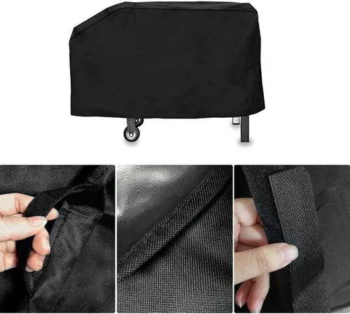 Vista 2 de Outspark - Bolsa de transporte resistente a la intemperie para parrilla Blackstone, para parrilla superior de 36 pulgadas, Negro