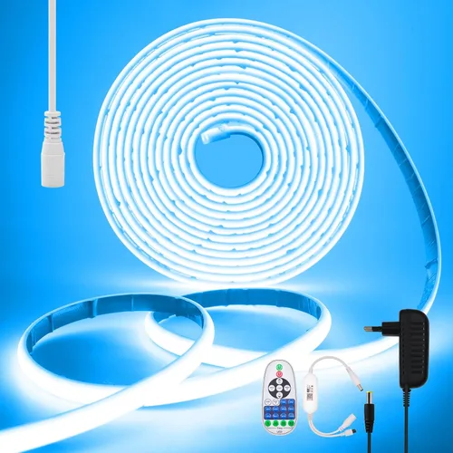 Vista 15 de KISUFU Tira de luces LED de neón COB de 12 V, IP68, impermeable, flexible, regulable, para el hogar, cocina, sala de estar, decoración de bricolaje