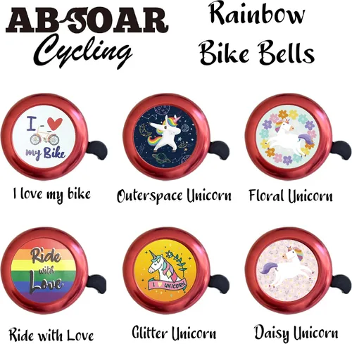 Vista 3 de Bike Bells Classic Loud Sound Fit City Bike MTB Scooters USA, negro, azul, rojo, oro, plata, morado