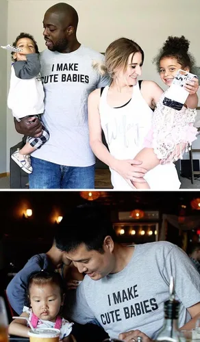 Vista 5 de Camiseta unisex con texto en inglés "I Make Cute Babies Funny New Dad, Father's Day Daddy Humor