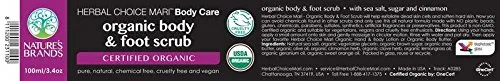 Vista 2 de Herbal Choice Mari Exfoliante orgánico para cuerpo y pies; 3.4 onzas