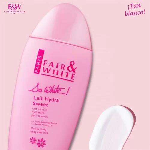 Vista 6 de Fair & White : blanco iluminador y leche corporal hidratante 16.9 onzas líquidas.