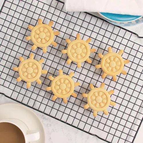 Vista 3 de Cortador de galletas Ship's Wheel, 1 pieza - Bakerlogy