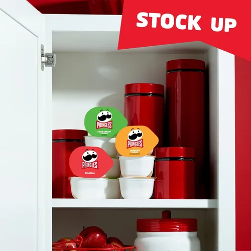 Vista 6 de Pringles Papas Fritas, Snack Stacks, Aperitivos para el Almuerzo, Paquete Variado (36 Envases)
