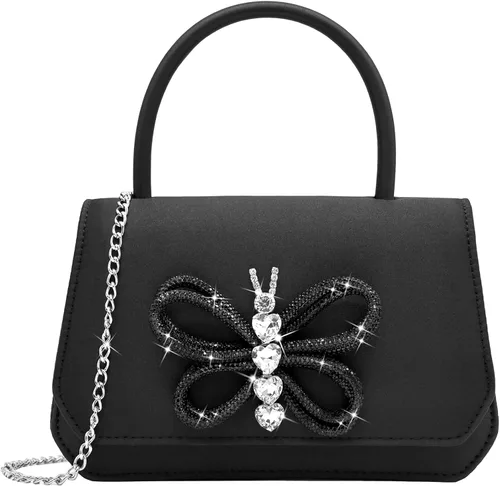 Vista 17 de Milisente Bolso de noche para mujer, bolso de mano para fiesta nupcial, bolsos de cóctel y baile de graduación con charol