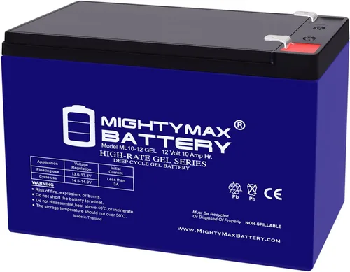 Vista 14 de Batería Mighty Max ML12-12 Gel - 12 V 12 Ah, tipo Gel, terminal F2, batería recargable SLA AGM