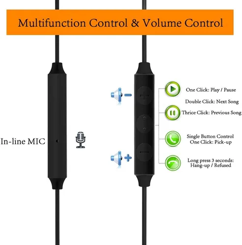 Vista 2 de MAXROCK - Auriculares intrauditivos ultra suaves y cómodos con micrófono y control de volumen, bloqueadores de sonido para dormir, ronquidos, hora