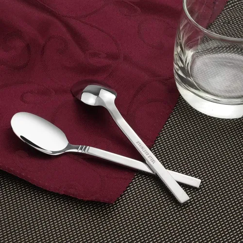 Vista 4 de Cucharas de café de acero inoxidable de 12 piezas, cuchara pequeña para expreso, mini cuchara Stainless Steel Small Spoons, Spoon Silverware