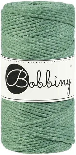 Vista 14 de Bobbiny Cordón regular de macramé de una sola capa de 0.118 pulgadas (azul), 108 yds/330 pies (100% algodón reciclado)