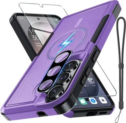 Vista 49 de Funda para Samsung Galaxy S24 FE, Cuerpo Completo Resistente de Servicio Pesado Robusta a Prueba de Golpes Funda Protectora para Teléfono con Correa