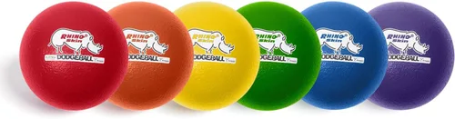 Vista 18 de Champion Sports® Rhino Skin® Juego de pelotas de eva de bajo rebote y unidades individuales para patio de juegos, educación física, patio trasero