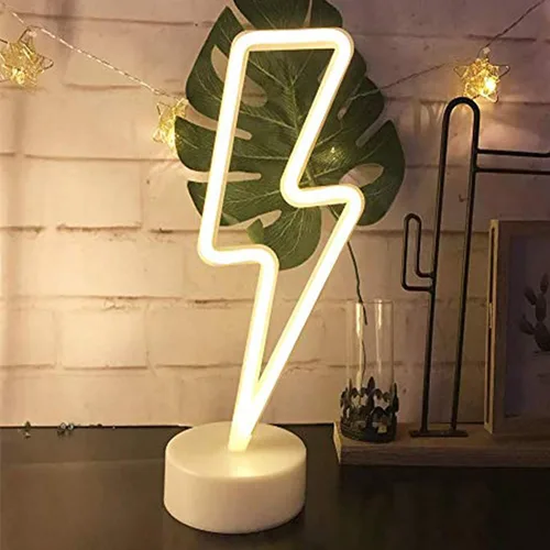 Vista 11 de BAILEY Letrero de neón de orejas de conejo, luces LED de conejo de Pascua con base con soporte, USB o 3 pilas AA, luz de neón alimentada por batería