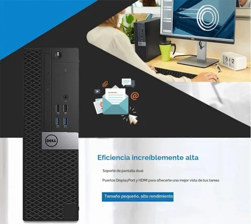 Vista 5 de Dell Computadora de escritorio OptiPlex 3040 SFF, Quad-Core i5-6500 hasta 3.6 GHz, 8 GB de RAM, 256 GB SSD, teclado y mouse, WiFi, BT, Windows 11