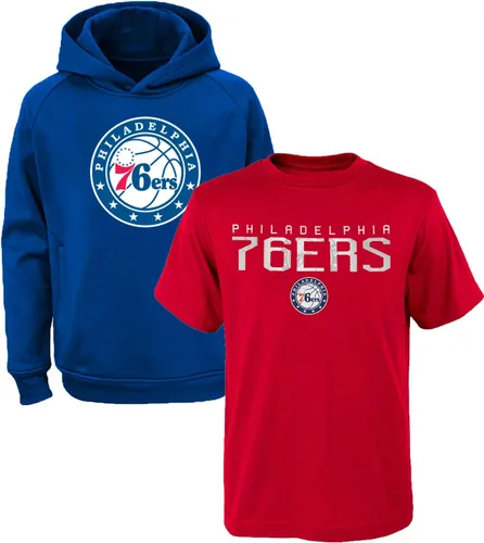 Vista 9 de NBA Kids Youth 8-20 Team Color Performance Primary Logo Pullover Hoodie Sweatshirt & T-Shirt Combo Set Boston Celtics
