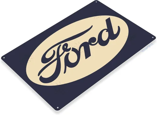 Vista 2 de Tinworld Letrero de estaño: "Ford Retro" Metal Decor Parts Auto Shop Garage A378