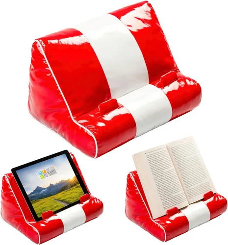 Vista 9 de Regalos para lectores y escritores Sofá de libros Soporte para iPad Soporte acolchado para tableta y soporte para libros Almohada de lectura