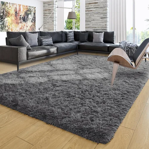 Vista 37 de Ompaa Alfombra Esponjosa, Alfombras de Área Súper Suaves y Peludas para Dormitorio y Sala de Estar - 6' x 9' Alfombra Grande de Felpa Peluda Shag