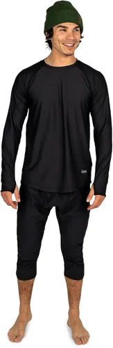 Vista 3 de BLACKSTRAP Camiseta Skyliner Crew Baselayer para hombre Negro