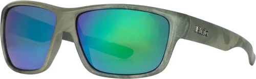 Vista 27 de HUK Gafas de sol, lentes polarizadas con marcos de rendimiento, gafas de sol para pesca, deportes y exteriores (Challenge) Espejo azul/negro mate