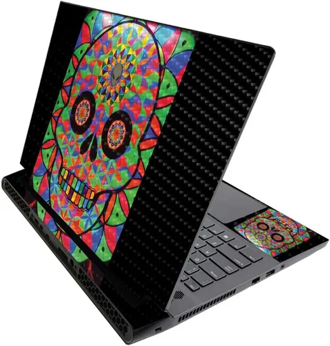 Vista 647 de MightySkins - Skin brillante con purpurina para Alienware M17 R3 (2020) y M17 R4 (2021) - Diversión de los años 90 Acabado duradero con purpurina