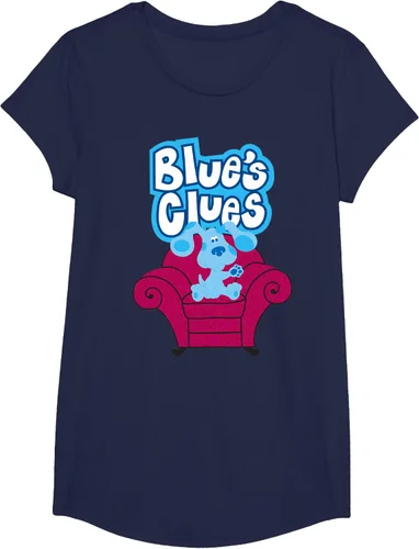 Vista 24 de Camiseta Blue's Clues On Red Sofa Negro
